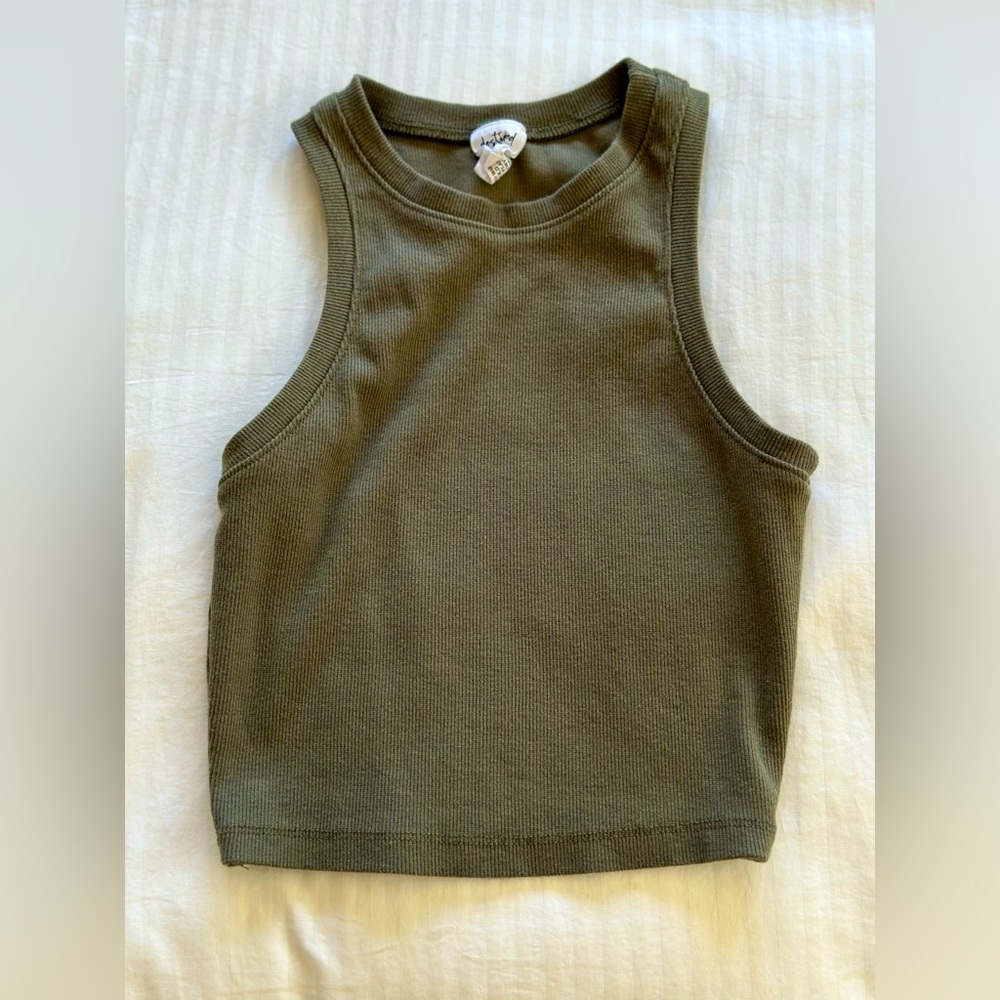 Sage green tank top